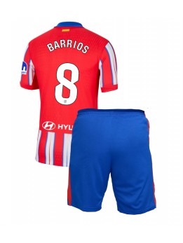 Atletico Madrid Pablo Barrios #8 Replika Hemmakläder Barn 2024-25 Kortärmad (+ byxor)